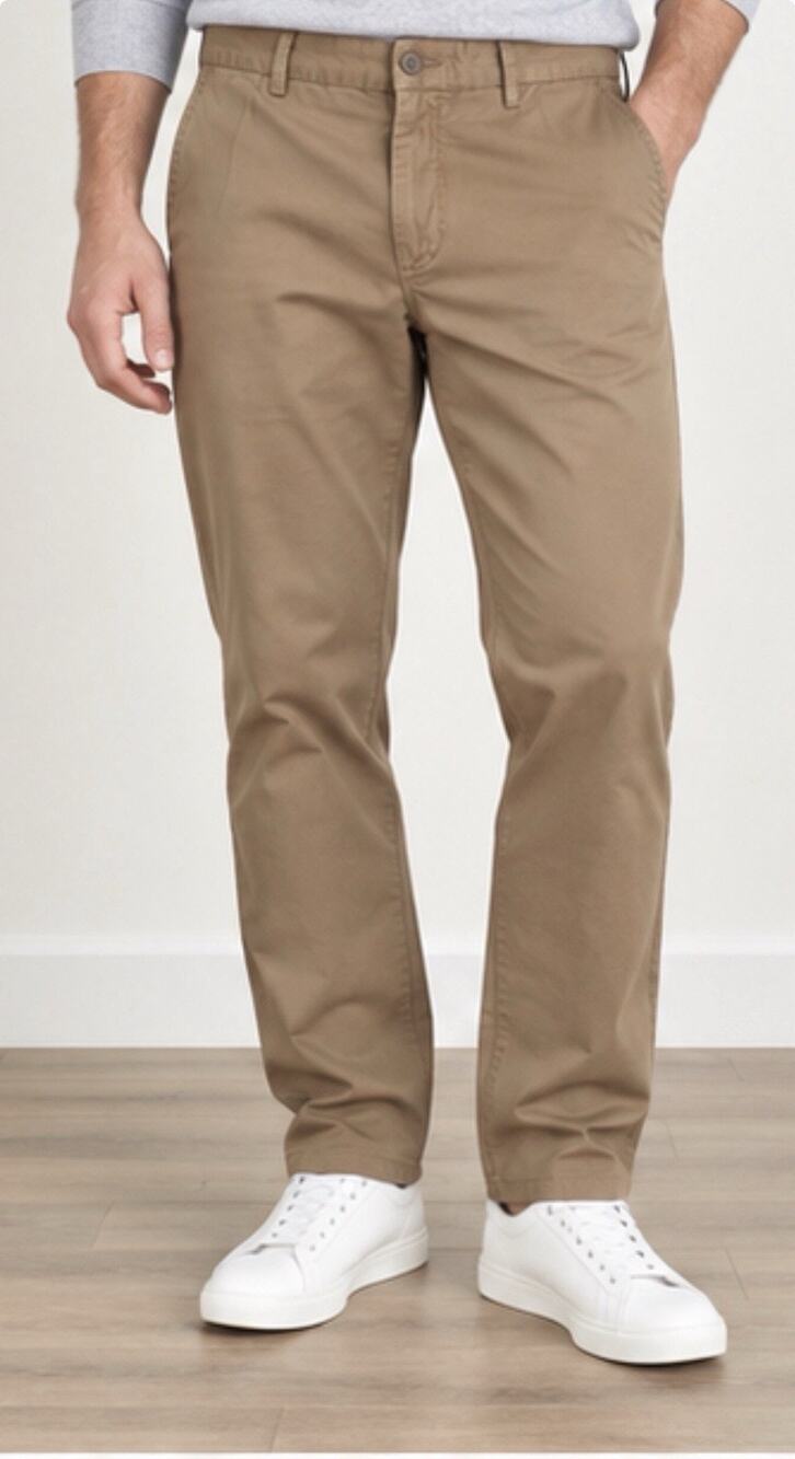 Banana Republic Mens Chino Pants 33x32 Straight Fit Brown Dress Khaki